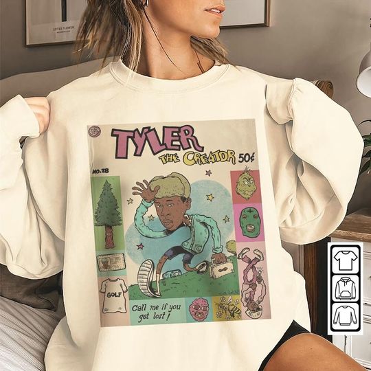 Tyler The Creator Shirt Retro Vintage 90s Hip Hop Graphic Sweatshirt