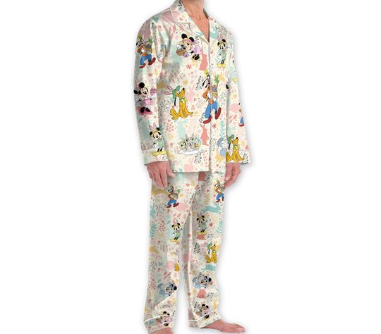 Happy Disney Easter Pajamas Mickey Easter Adult Pajamas Sets