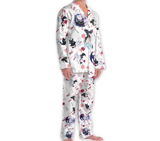 Dragon Toothless Holiday Pajamas, Disney Lovely Couple Valentine's