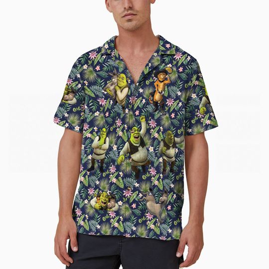Disney Shrek Can't Today Tropical Hawaiian Shirt
