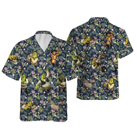Disney Shrek Can't Today Tropical Hawaiian Shirt