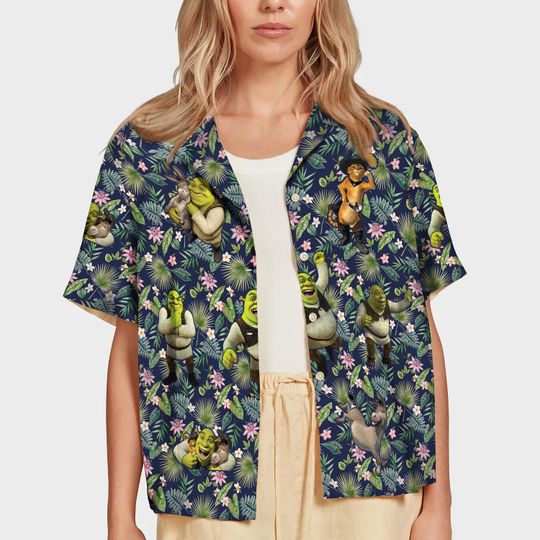 Disney Shrek Can't Today Tropical Hawaiian Shirt