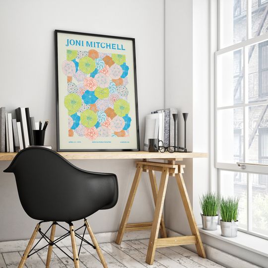 Joni Mitchell Music Poster