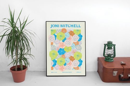 Joni Mitchell Music Poster