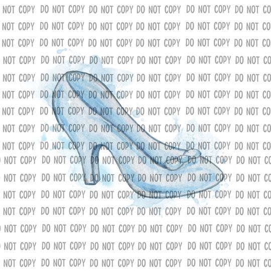 Cinderellas Glass Slipper DTF Transfer  Ready For Press Cinde Shirt Design Disney Shirt    Hot Peel