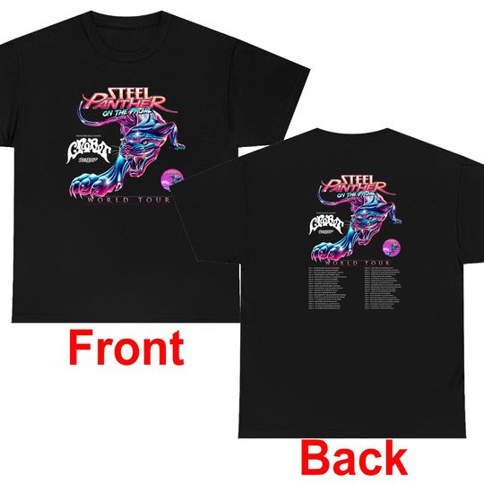Steel Panther On The Prowl World Tour 2023 Tour Shirt
