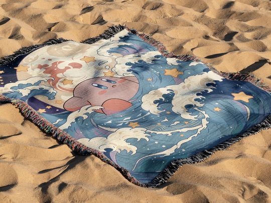 Kirby Woven Cozy Blanket | Gaming