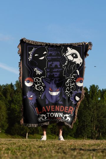 Lavender Town Woven Cozy Blanket