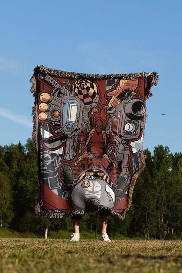 Deadpool  Woven Cozy Blanket