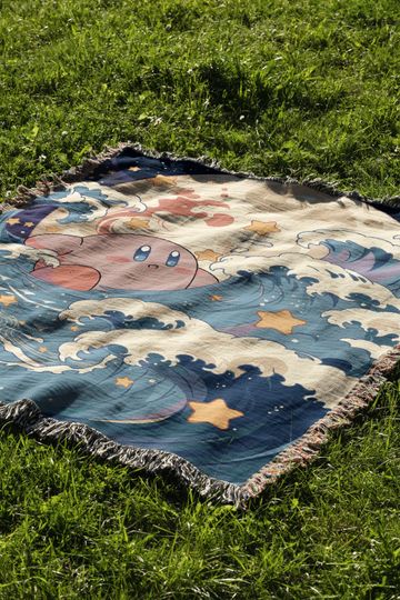 Kirby Woven Cozy Blanket | Gaming