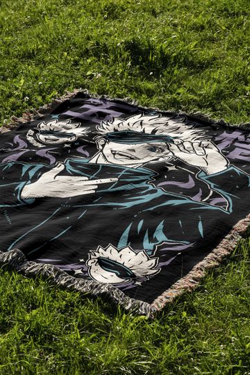 Anime Woven Cozy Blanket | Gojo