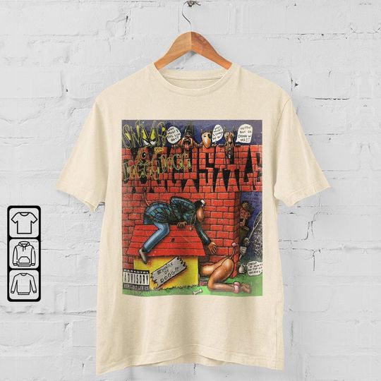 Red Snoop Dogg Comic Art Book  Retro Vintage 90s Hip Hop T-Shirt