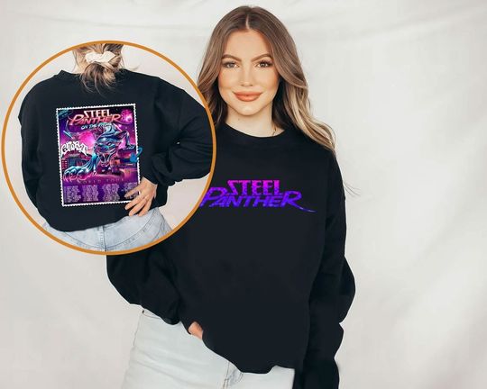 Steel Panther On The Prowl World Tour Sweatshirt, Steel Panther Band Gift Fan Sweatshirt