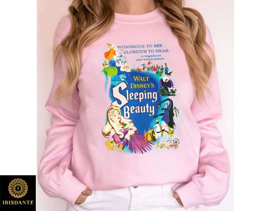 Retro Disney Sleeping Beauty Aurora Maleficent Poster Shirt