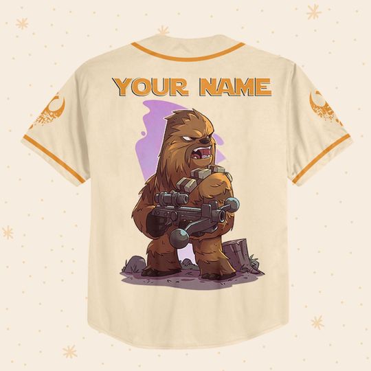 Personalize Star Wars Chewbacca Custom Baseball Jersey For Fans Disney