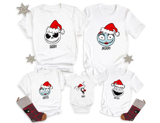 Nightmare Before Christmas Family Shirts, Jack Skellington Christmas Shirt, Disney Christmas Shirt