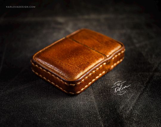 Leather Zippo Pocket Lighter Cover Pattern PDF Download with Video Tutorial