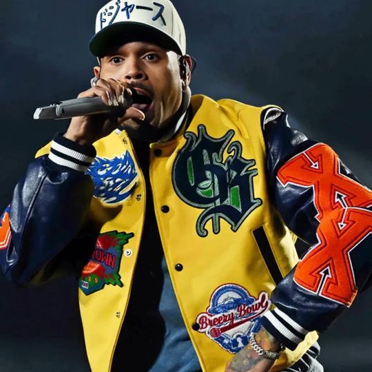 Hand Crafted Chris Brown Jacket, Breezy Bowl ATL Jacket