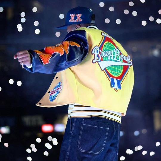 Hand Crafted Chris Brown Jacket, Breezy Bowl ATL Jacket
