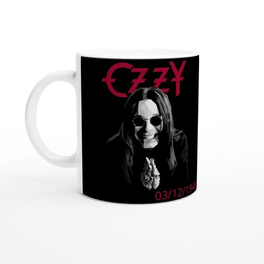 Ozzy Osbourne The Grinner Mug, Black Sabbath Singer, Home & Living / Mugs