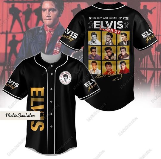 The King Rock And Roll Elvis Presley Baseball Jersey