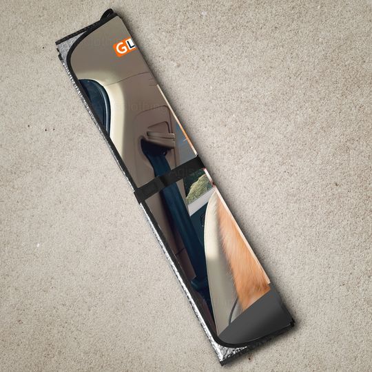 Pomeranian Family Car Sun Shade, Windshield Sun Shade