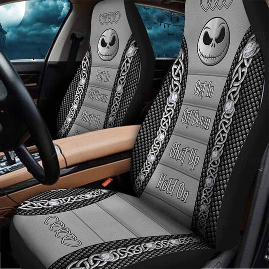 Jack Skellington Car Seat Covers, Jack Skellington Seat Covers, Halloween Car Accessory
