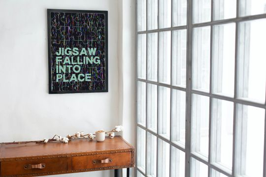 Jigsaw Falling Into Place Radiohead Poster | Radiohead Poster