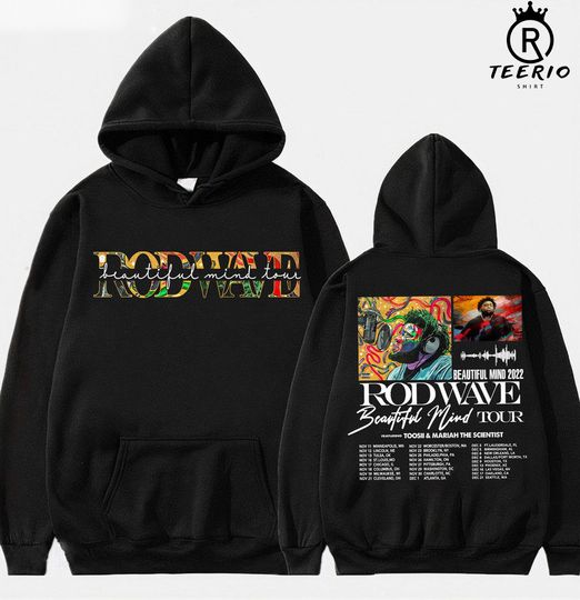 Rod Wave Beautiful Mind 2022 Tour Shirt, Vintage Unisex Hoodie