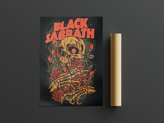 Black Sabbath Poster | Vintage Music Poster