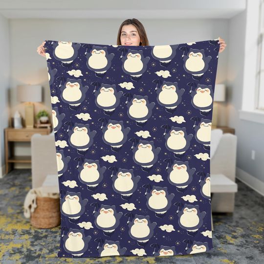 Anime Poke Fleece Blanket