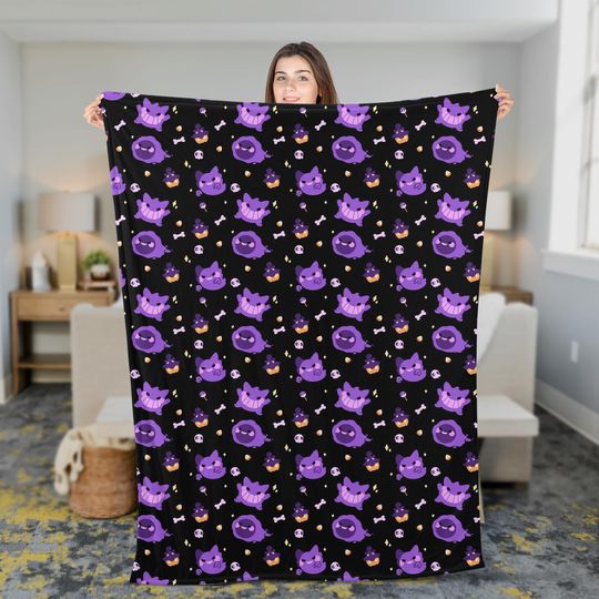Anime Poke Fleece Blanket