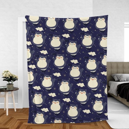 Anime Poke Fleece Blanket