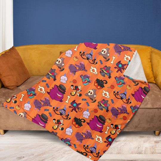 Anime Poke Cozy Fleece Blanket