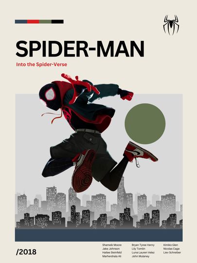 SpiderMan Poster - Miles Morales - Anime Poster