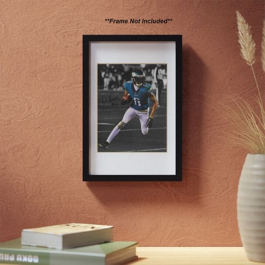 Devonta Smith Philadelphia Eagles Signed Photo Autograph Print Poster Wall Art Home Decor