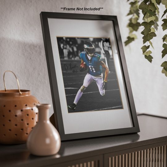 Devonta Smith Philadelphia Eagles Signed Photo Autograph Print Poster Wall Art Home Decor