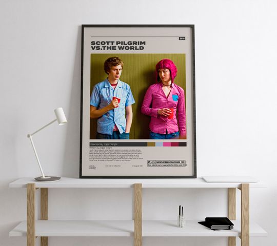 Scott Pilgrim vs. the World, Edgar Wright, Minimalist Movie Poster