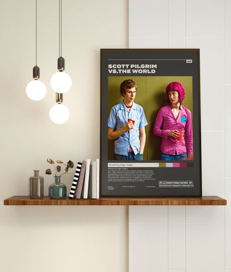 Scott Pilgrim vs. the World, Edgar Wright, Minimalist Movie Poster