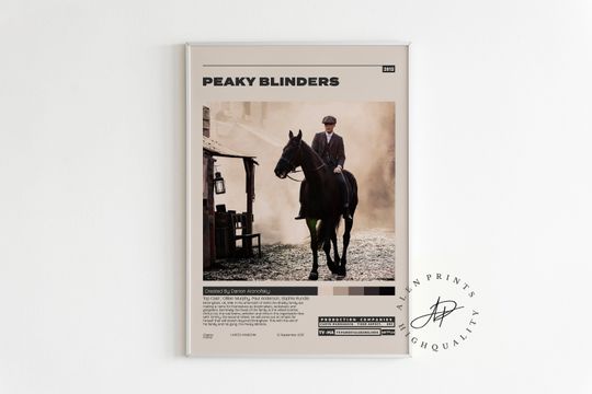 Peaky Blinders Poster,  Cillian Murphy, Minimalist Tv Series Poster