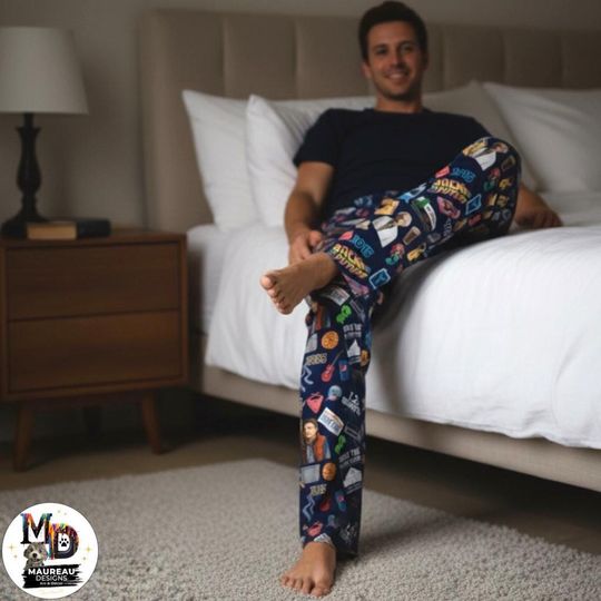 Back to the Future Inspired Collage Women's Pajama Pants