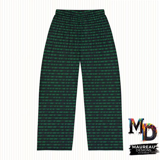 Binary Numbers Women's Pajama Pants, Pajamas, Gift for Him, Pajama Bottoms