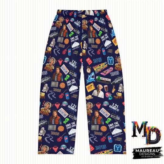 Back to the Future Inspired Collage Women's Pajama Pants