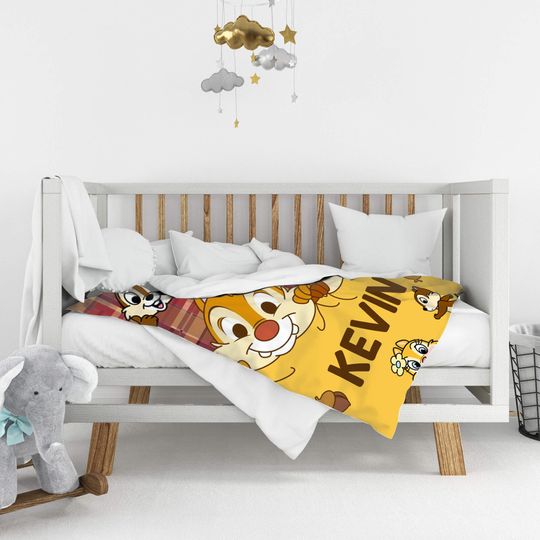 Personalized Disney Chip and Dale Blanket, Double Trouble Fleece Blanket