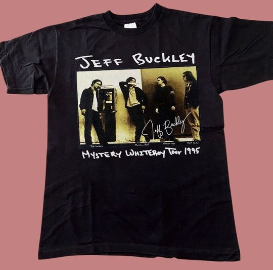 Jeff Buckley Shirt, Jeff Buckley Mystery White Boy Tour 1995 Shirt