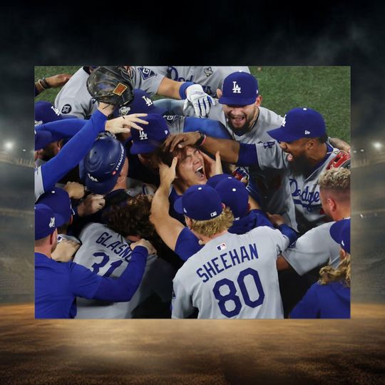 Los Angeles Dodgers World Series Yamamoto poster