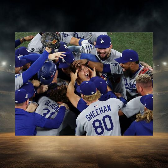 Los Angeles Dodgers World Series Yamamoto poster