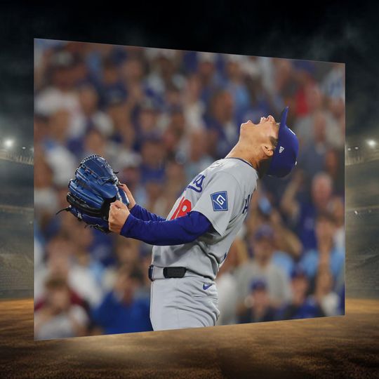 Los Angeles Dodgers World Series Yamamoto poster