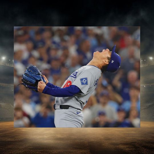Los Angeles Dodgers World Series Yamamoto poster