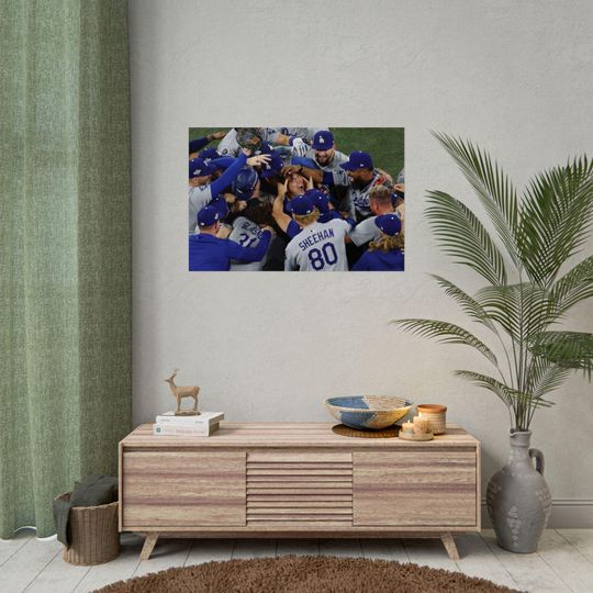 Los Angeles Dodgers World Series Yamamoto poster